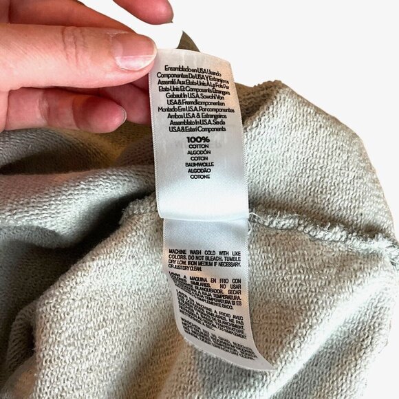 MOTHER Size S Drop Square Sweatshirt Stars Gray Pullover Crew Neck Long Sleeve - Picture 8 of 9